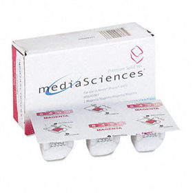 Media Sciences MS8400M3 - MS8400M3 Compatible Solid Ink Stick, 1,133 Page-Yield, 3/Pack, Magentamedia 
