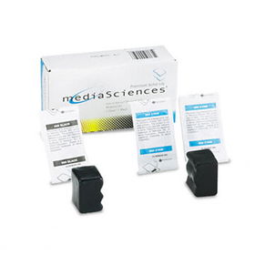 Media Sciences MS860C2K1 - MS860C2K1 Compatible Solid Ink Stick, 2800 Page-Yield, 3/Pack, Black; Cyan
