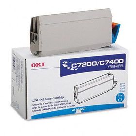 Oki 41304207 - 41304207 Toner, 10000 Page-Yield, Cyanoki 