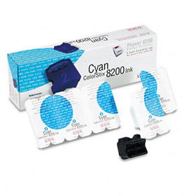 Xerox 016204500 - 016204500 Solid Ink Stick, 1400 Page-Yield, 5/Box, Cyan