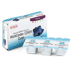 108R00660 Solid Ink Stick, 3400 Page-Yield, 3/Box, Cyanxerox 