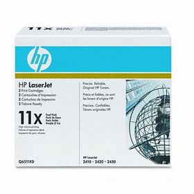 Q6511XD (HP 11X) Toner, 12000 Page-Yield, 2/Box, Blacktoner 