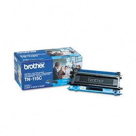 TN115C High-Yield Toner, 4000 Page-Yield, Cyanbrother 
