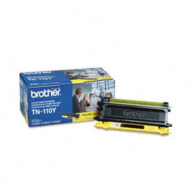 TN110Y Toner, 1500 Page-Yield, Yellowbrother 