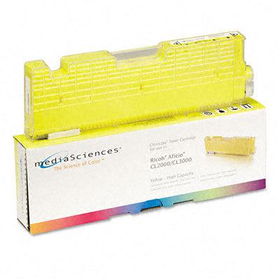 Media Sciences MS3020Y - MS3020Y Compatible High-Yield Toner, 5000 Page-Yield, Yellowmedia 