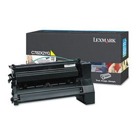 C782X2YG Toner, 15000 Page-Yield, Yellowlexmark 