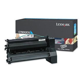 C782X2CG Toner, 15000 Page-Yield, Cyanlexmark 