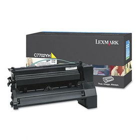 Lexmark C7702YH - C7702YH High-Yield Toner, 10000 Page-Yield, Yellowlexmark 