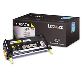 X560A2YG Toner, 4000 Page-Yield, Yellowlexmark 