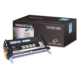 X560A2CG Toner, 4000 Page-Yield, Cyanlexmark 