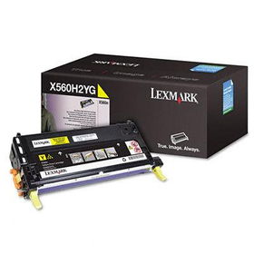 X560H2YG High-Yield Toner, 10000 Page-Yield, Yellowlexmark 