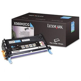 X560H2CG High-Yield Toner, 10000 Page-Yield, Cyanlexmark 