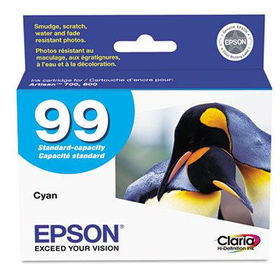 T099220 (99) Claria Ink, 450 Page-Yield, Cyanepson 