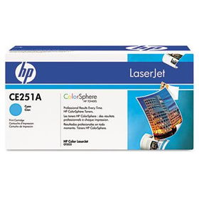 CE251A Toner, 7000 Page-Yield, Cyantoner 