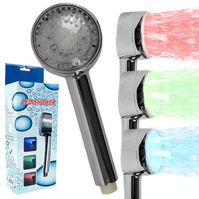 Temperature Controlled LED Shower Head Light