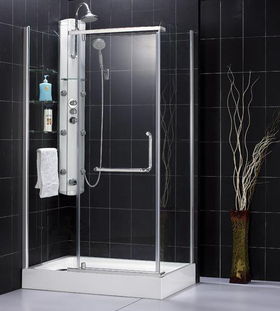 PANORAMA Shower Enclosure-Brushed Nickel