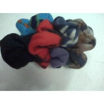 Assorted Color Soft Fleece - Hair Scrunchies Case Pack 72