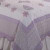 Butterfly Crazy Purple Twin Quilt with Pillow Sham