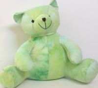 Cool Tye Dyed Bear Bear Pillow Color: Tye Dye Green