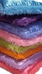 Fur / Satin Pillows Pillow Color: Purple