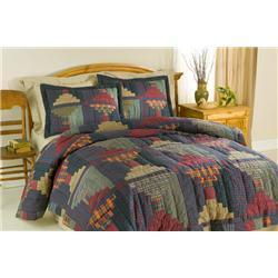 Tartain Plaid Twin Quilt with Pillow Shamtartain 