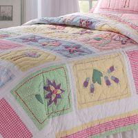 Funny Patch Twin Quilt with Pillow Shamfunny 
