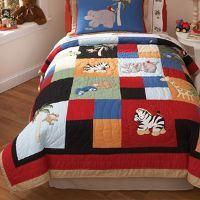 Safari Dreams Twin Quilt with Pillow Shamsafari 