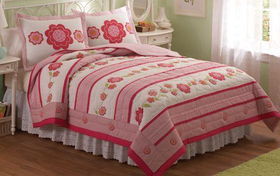 Sugar Flower Twin Quilt