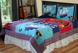 Pirate Treasure Twin Quilt