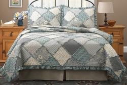 Raggedy Patch Blue Throw