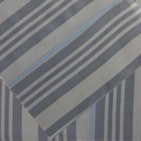210 Cotton Stripe Queen Sheet Set Slate/Blue