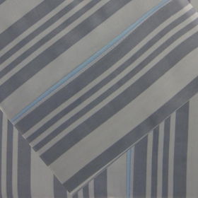 210 Cotton Stripe Queen Sheet Set Slate/Bluecotton 