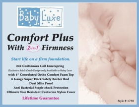 BABYLUXE MATTRESS 1750 COMFORT 2n1babyluxe 