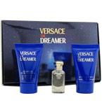 DREAMER by Gianni Versace EDT .17 OZ MINI & AFTERSHAVE BALM .8 OZ MINI & HAIR AND BODY GEL .8 OZ MINIdreamer 
