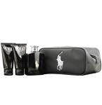POLO BLACK by Ralph Lauren EDT SPRAY 4.2 OZ & AFTERSHAVE GEL 2.5 OZ & HAIR AND BODY WASH 2.5 OZpolo 