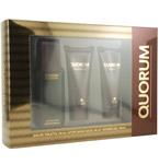 QUORUM by Antonio Puig EDT SPRAY 3.4 OZ & AFTERSHAVE BALM 3.4 OZ & SHOWER GEL 3.4 OZquorum 