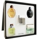 CALVIN KLEIN VARIETY by Calvin Klein 5 PIECE MENS MINI VARIETY WITH OBSESSION & OBSESSION NIGHT & ETERNITY & EUPHORIA & TRUTH & LEATHER BOX AND ALL ARE .5 OZ EDTcalvin 