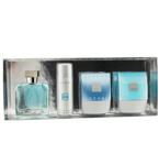 CHROME by Azzaro EDT SPRAY 1.7 OZ & AFTERSHAVE BALM 2.6 OZ & ALL OVER SHAMPOO 2.6 OZ & FOAMING SHAVING GEL 1.4 OZchrome 