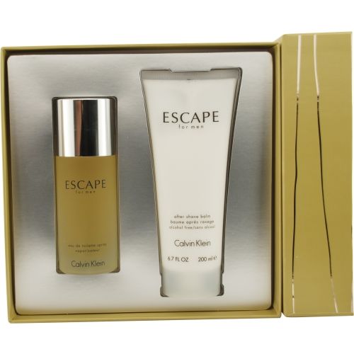 ESCAPE by Calvin Klein EDT SPRAY 3.4 OZ & AFTERSHAVE BALM 6.7 OZescape 