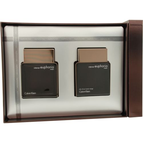 EUPHORIA MEN INTENSE by Calvin Klein EDT SPRAY 3.4 OZ & AFTERSHAVE 3.4 OZeuphoria 