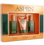 ASPEN by Coty COLOGNE SPRAY 1.7 OZ & AFTERSHAVE 1.7 OZ & ALL WEATHER MOISTURIZER 4 OZaspen 
