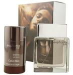 EUPHORIA MEN by Calvin Klein EDT SPRAY 3.4 OZ & DEODORANT STICK ALCOHOL FREE 2.5 OZ (TRAVEL OFFER)euphoria 
