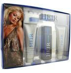 HEIR PARIS HILTON by Paris Hilton EDT SPRAY 3.4 OZ & AFTERSHAVE BALM 3 OZ & HAIR AND BODY WASH 3 OZ & EDT SPRAY .25 OZ MINIheir 