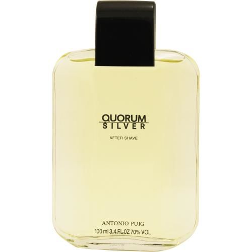 QUORUM SILVER by Antonio Puig AFTERSHAVE 3.4 OZquorum 