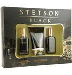 STETSON BLACK by Coty COLOGNE SPRAY 1.5 OZ & AFTERSHAVE 1.5 OZ & ALL PURPOSE LOTION WITH ALOE 4 OZstetson 