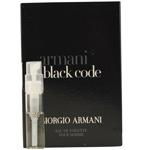 ARMANI BLACK CODE by Giorgio Armani EDT SPRAY VIAL ON CARD MINI *DNUarmani 