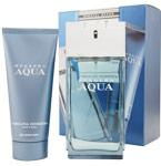 HERRERA AQUA by Carolina Herrera EDT SPRAY 3.4 OZ & AFTERSHAVE BALM 3.4 OZ & TOILETRY BAGherrera 