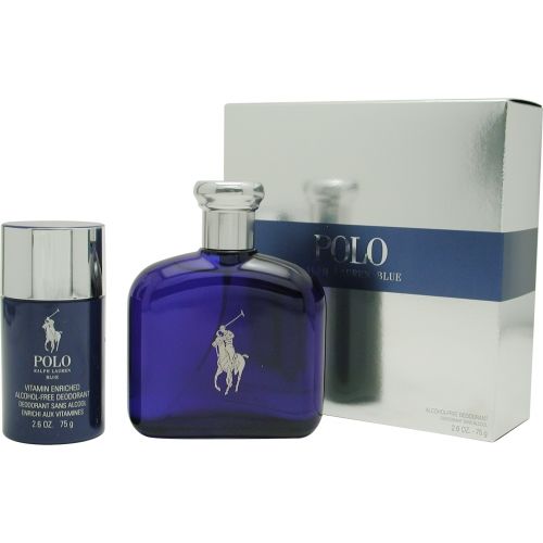 POLO BLUE by Ralph Lauren EDT SPRAY 4.2 OZ & DEODORANT STICK ALCOHOL FREE 2.6 OZpolo 