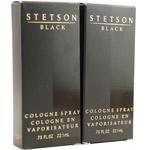 STETSON BLACK by Coty COLOGNE SPRAY .75 OZ (BONUS PACK OF TWO PIECES)stetson 