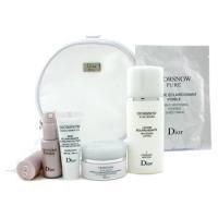 CHRISTIAN DIOR by Christian Dior Travel Set: Lotion 50ml + Cream 15ml + Serum 10ml + Mask 1pc + UV Base 10ml + Bag--5pcs+1bag